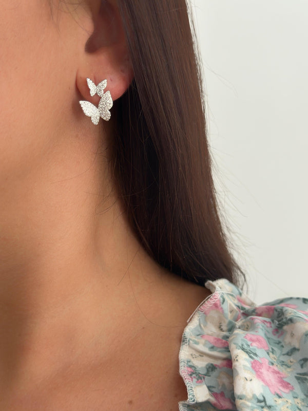 ORECCHINI DOUBLE BUTTERFLY